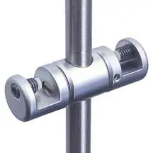 RG22-10 rod top-bottom multi-position support for 6mm (1/4") thick panels | Nova Display Systems