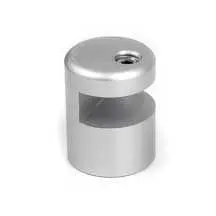 Satin Anodized Edge-Grip Standoff Support 20mm (3/4″) Dia. x 25mm (1″) Length | Nova Display Systems