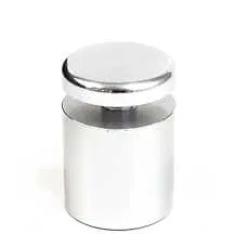 1" Dia. Clear Anodized Aluminum Standoff — 25mm (1″) Dia. x 25mm (1″) Length M8 Stud | Nova Display Systems