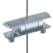 CG21 cable multi-position support for panels and shelves for 1.5 mm Cable Display System