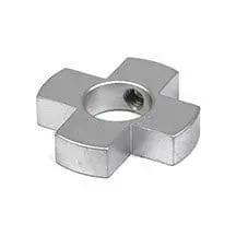 Four-Way Hub Corner Connector for 25mm (1″) Dia. Standoff Supports | Nova Display Systems