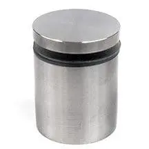 1-1/2" Dia. Stainless Steel Standoff — 38mm (1-1/2″) Dia. x 38mm (1-1/2″) Length M10 Stud | Nova Display Systems
