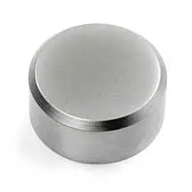 25mm (1") Dia. Satin Chrome Sign Screw Caps — Decorative Cover Caps