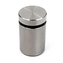 3/4″ Dia. x 1″ (#SS303) Stainless Steel Standoff / Brushed Stainless Finish | Nova Display Systems