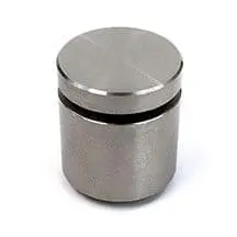 1″ Dia. x 3/4″ (#SS303) Stainless Steel Standoff / Brushed Stainless Finish | Nova Display Systems