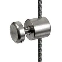 CP308/SS Cable Support with M6 Stud-Cap Single-Sided for Panels with Holes