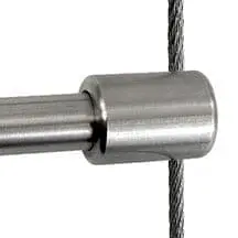 CR310L/SS Cable Support Single-Sided for 10mm (3/8″) Diameter Horizontal Rod