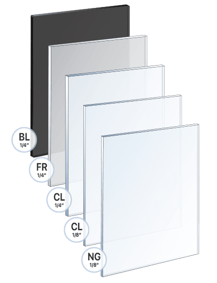Acrylic Blanks for Multi-Purpose Use — No Holes | Nova Display Systems
