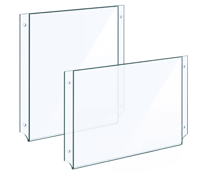 Easy Access Acrylic Holders — Wall Mount | Nova Display Systems