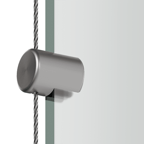 Standard Support for 1.5mm Cable System Panel Applications — Side Clamp Support for Panels | Nova Display Systems