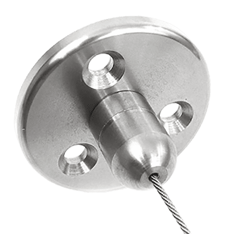 Heavy-Duty Base Supports for 1.5mm Stainless Steel Cable Suspension Kits | Cable System Installation Accessories | Nova Display Systems