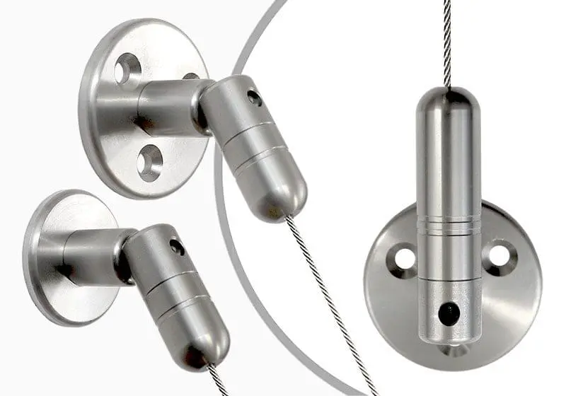 Adjustable Angle Fixing | Specialized Accessories and Components for 1.5mm Cable Systems Stainless Steel | Nova Display Systems