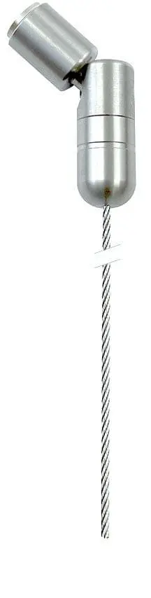 C320-4M/SS Adjustable Angle Top/Ceiling 3mm Stainless Steel Cable Suspension Kit — 2M (6’ 5-3/4”) Length | Nova Display Systems