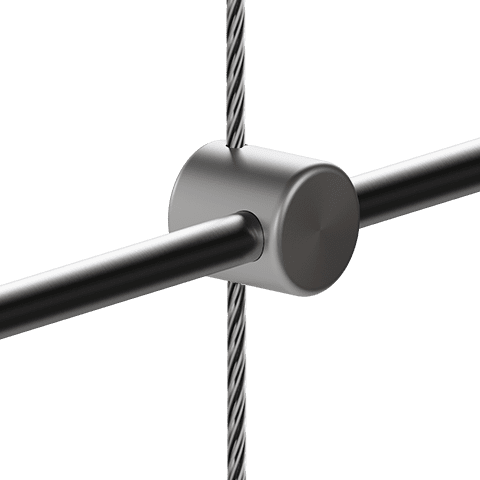 Standard Support for 3mm Cable System Rod Hanging Applications — Support for 6mm Horizontal Rods | Nova Display Systems