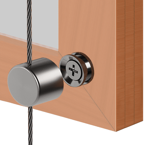 Specialty Supports — Support with Boss for Wood Frames | Nova Display Systems