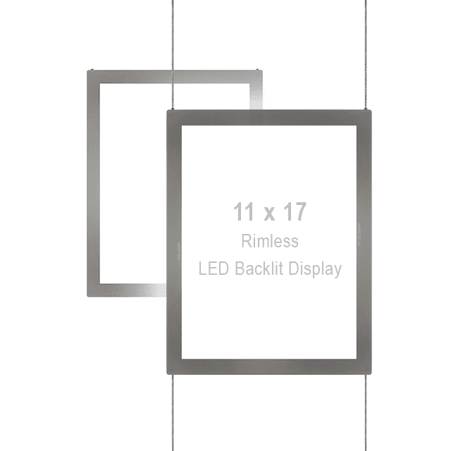 11" x 17" Acrylic LED Light Pockets for Windows – Saving Bundles | Nova Display Systems