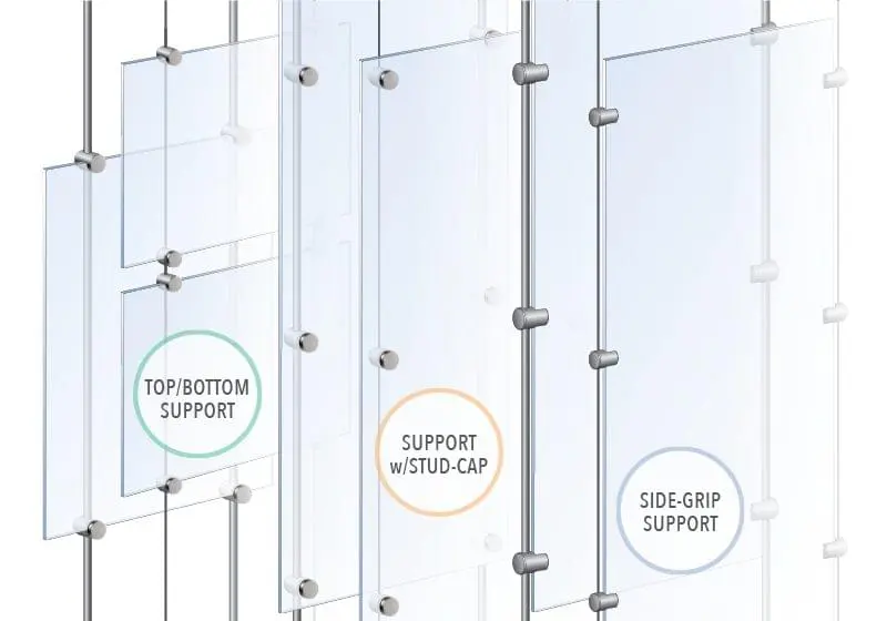 Cable/Rod Suspension Systems — Hardware Options | Nova Display Systems
