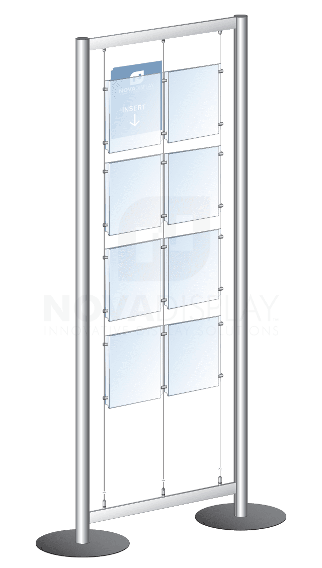 KFTR-004 Free-Style Floor-Standing Display Kit with Cable Suspension | Nova Display Systems