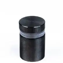 3/4" Dia. Black Stainless Steel Standoff — 19mm (3/4″) Dia. x 19mm (3/4″) Length M10 Stud | Nova Display Systems