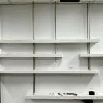 10mm Stainless Steel Rod Suspended Shelves Installation Detail | Nova Display Systems