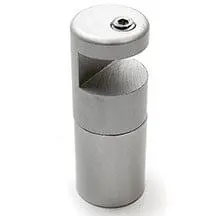 3/4″ x 2-1/8″ EDGE-GRIP PANEL SUPPORT – Satin Clear Anodized Aluminum (w/Front Set Screw)