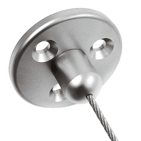 Heavy-Duty Base Supports for 3mm Cable Suspension Kits | Cable System Installation Accessories | Nova Display Systems