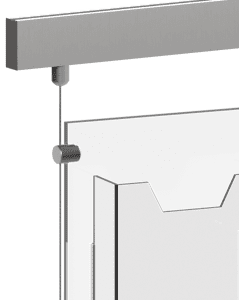 Track/Rail 1.5mm Cable Suspension for Acrylic Brochure Holders | Nova Display Systems