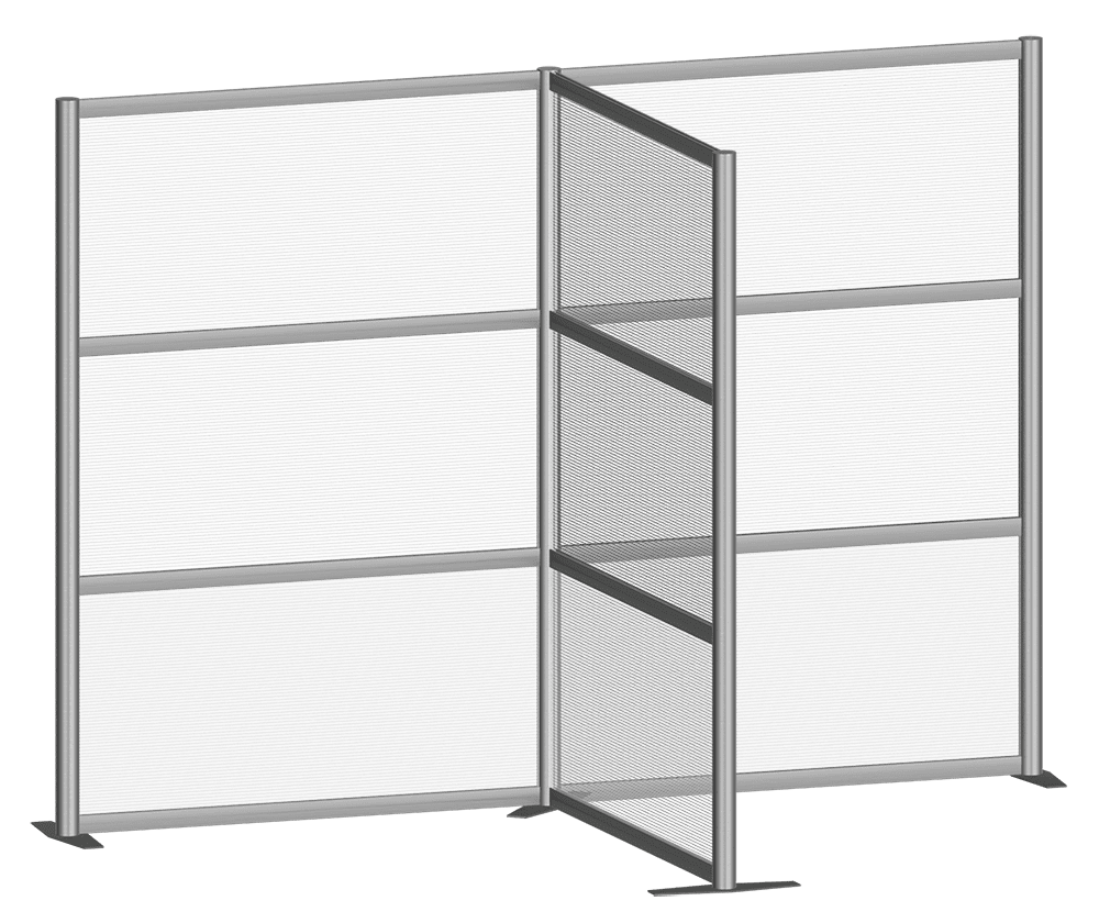 T-Shaped Full-Size Multi-Sectional Screen — Portable Screens and Dividers | Nova Display Systems
