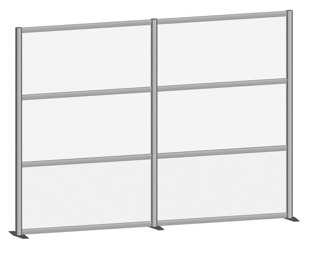 Wide Full-Size Multi-Sectional Screen — Portable Screens and Dividers | Nova Display Systems