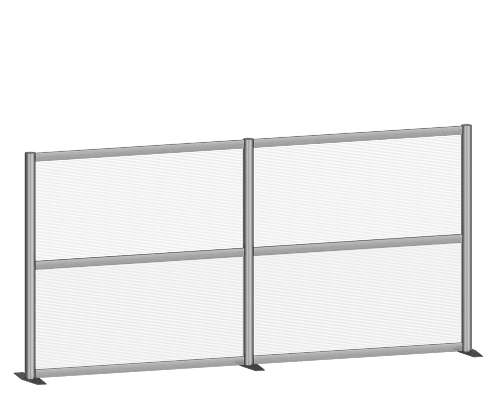 Wide Half-Size Multi-Sectional Screen — Portable Screens and Dividers | Nova Display Systems