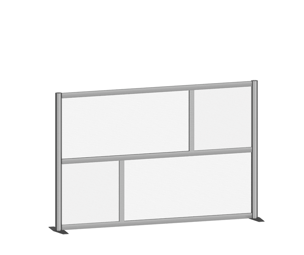 Wide Half-Size Single-Section Screen — Portable Screens and Dividers | Nova Display Systems