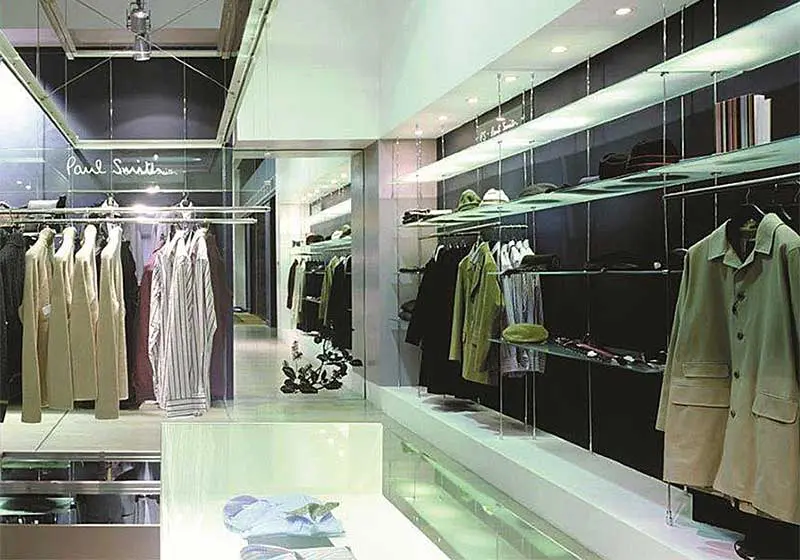 Cable/Rod Suspended Glass Shelves