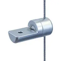 CS11 cable multi position support for panels and shelves mounted with screw for 1.5 mm Cable Display System