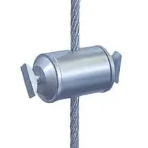 KCS04-3/CT01 support double for aluminum frames for 3 mm Cable Display System