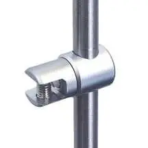 RG11-10 rod multi-position support for 6mm (1/4") thick panels and shelves | Nova Display Systems