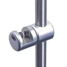 RG12-10 rod top-bottom multi-position support for 6mm (1/4") thick panels | Nova Display Systems