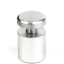 3/4" Dia. Clear Anodized Aluminum Standoff — 20mm (3/4″) Dia. x 20mm (3/4″) Length M8 Stud | Nova Display Systems