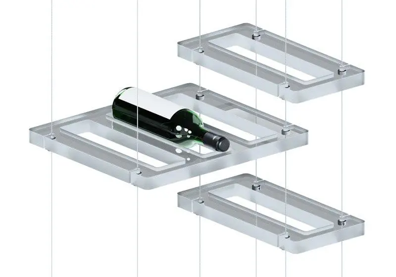 Acrylic Wine Shelves Racks and Trays by Nova Display Systems