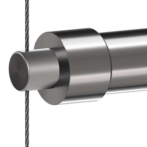 Specialty Supports — Support with Boss for Hanging Rail | Nova Display Systems