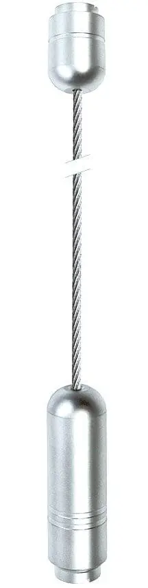C301-4M Ceiling-to-Floor 3mm Cable Suspension Kit — 4M (13’ 1-1/2”) Length | Nova Display Systems