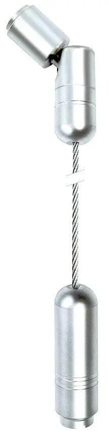C340-4M Adjustable Angle Ceiling-to-Floor 3mm Cable Suspension Kit — 4M (13’ 1-1/2”) Length | Nova Display Systems