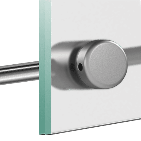 Standard Support for 10mm Rod System Panel Applications — Support with Stud-Cap for Panels | Nova Display Systems