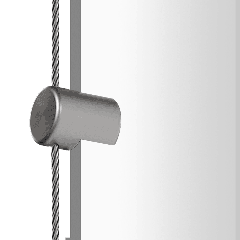 Standard Support for 1.5mm Cable System Panel Applications — Side Clamp Support for Panels | Nova Display Systems