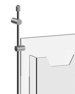 Wall-to-Wall 6mm Rod Suspension for Acrylic Brochure Holders | Nova Display Systems