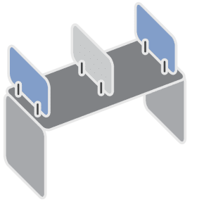 Counter-top Screens and Dividers | Nova Display Systems