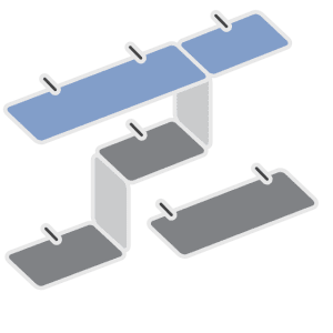 Floating Decorative Shelves and Props | Nova Display Systems