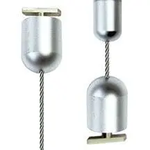CQQ Track-Mount with Quick Fit Toggle 1.5mm Cable Suspension Kit — 4M (13’ 1-1/2”) Length | Nova Display Systems
