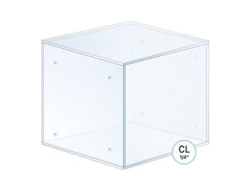 Clear/Frost Acrylic Showcase / Enclosed with Security Lock | Nova Display Systems
