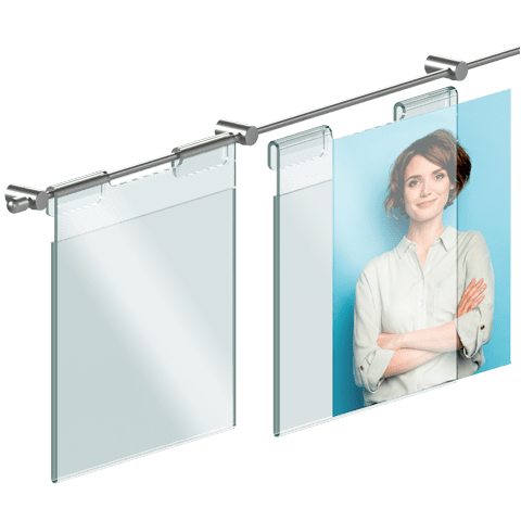 Hook-on Acrylic Info/Poster Display for Walls | Nova Display Systems