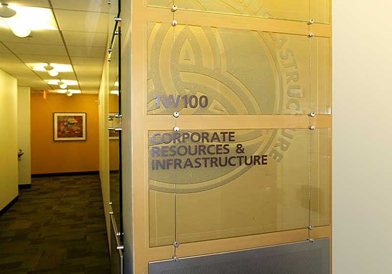 Cable Suspended Signage and Logo Panels